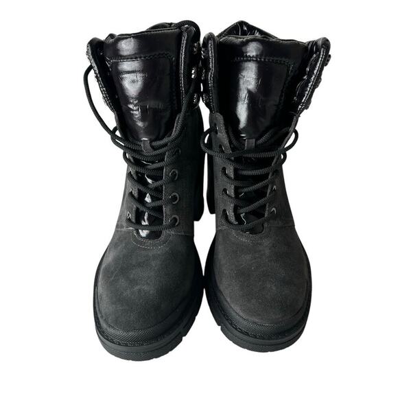 Marc Fisher Velima Lace-Up Booties Black Size 6.5 - Picture 4 of 6